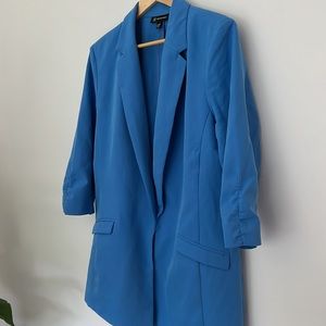 INC International Concepts  Oversized Blazer EUC XL Bright Blue